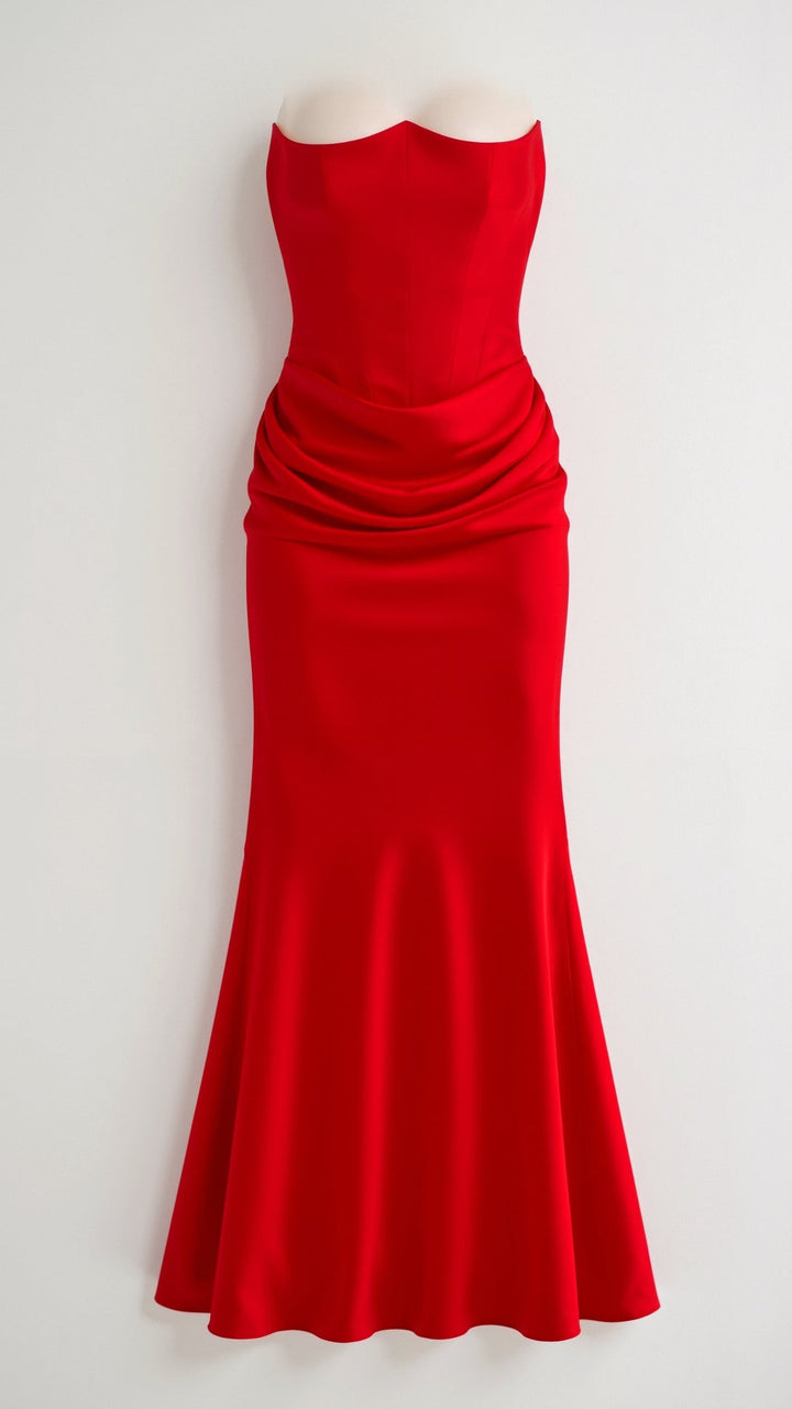 Ana | Women Wedding Guest Strapless Maxi Dress