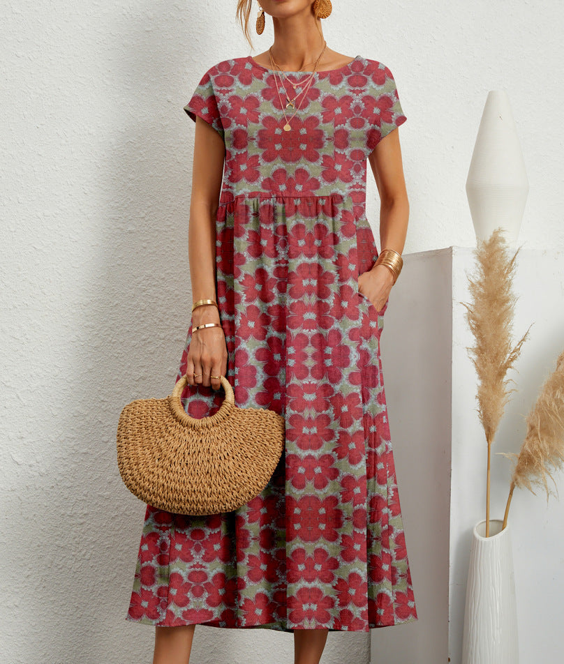 Deborah - Elegant Floral Summer Dress