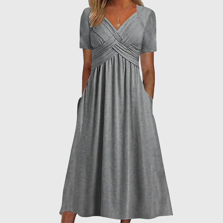Viola - Women Midi Dress With Tummy Control