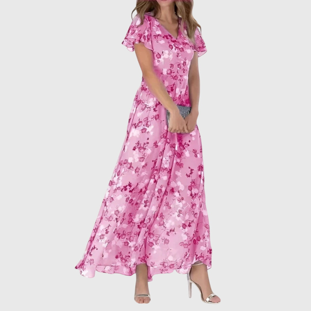 Lola - Figure Flattering Floral Dress