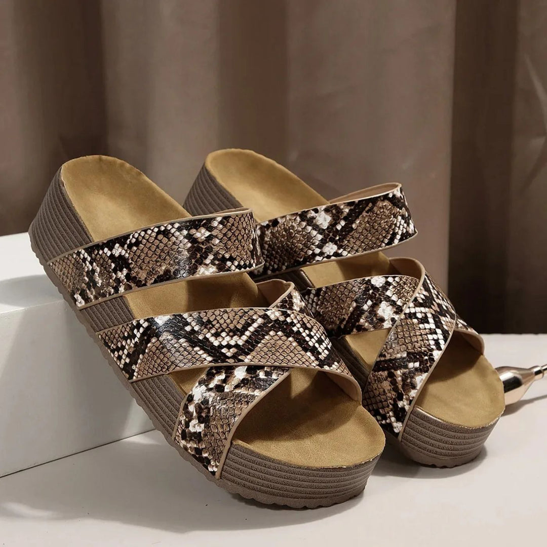 Abigail – Women Leather Strap Platform Sandals
