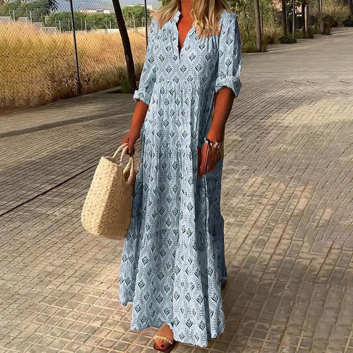 Vicky - Women’s Boho Print Maxi Dress