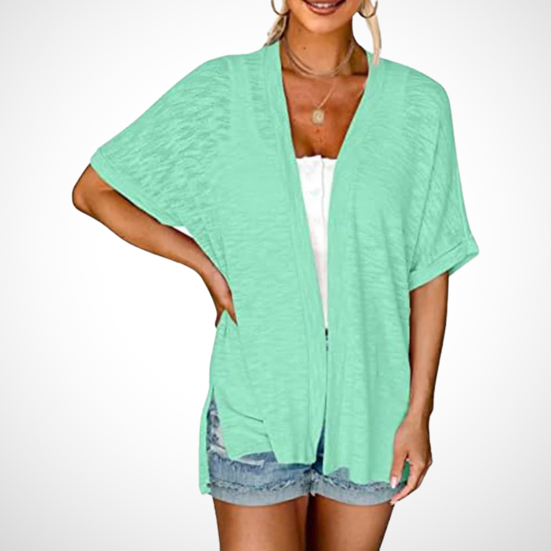 Ruth - Stylish Flowy Short Sleeve Cardigan