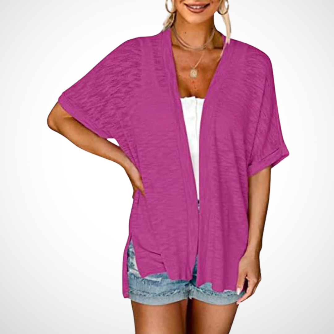 Ruth - Stylish Flowy Short Sleeve Cardigan