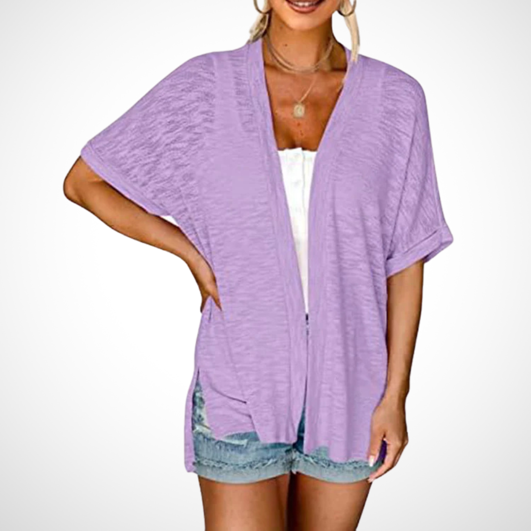 Ruth - Stylish Flowy Short Sleeve Cardigan
