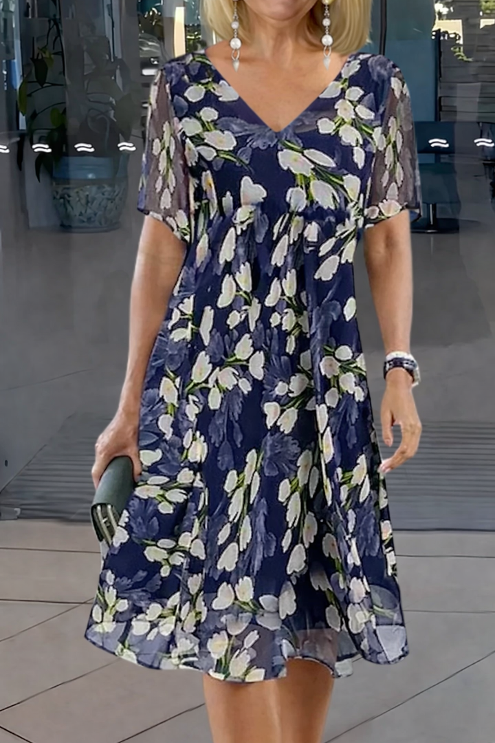 Stephanie - Floral Print Double Tunic Women&