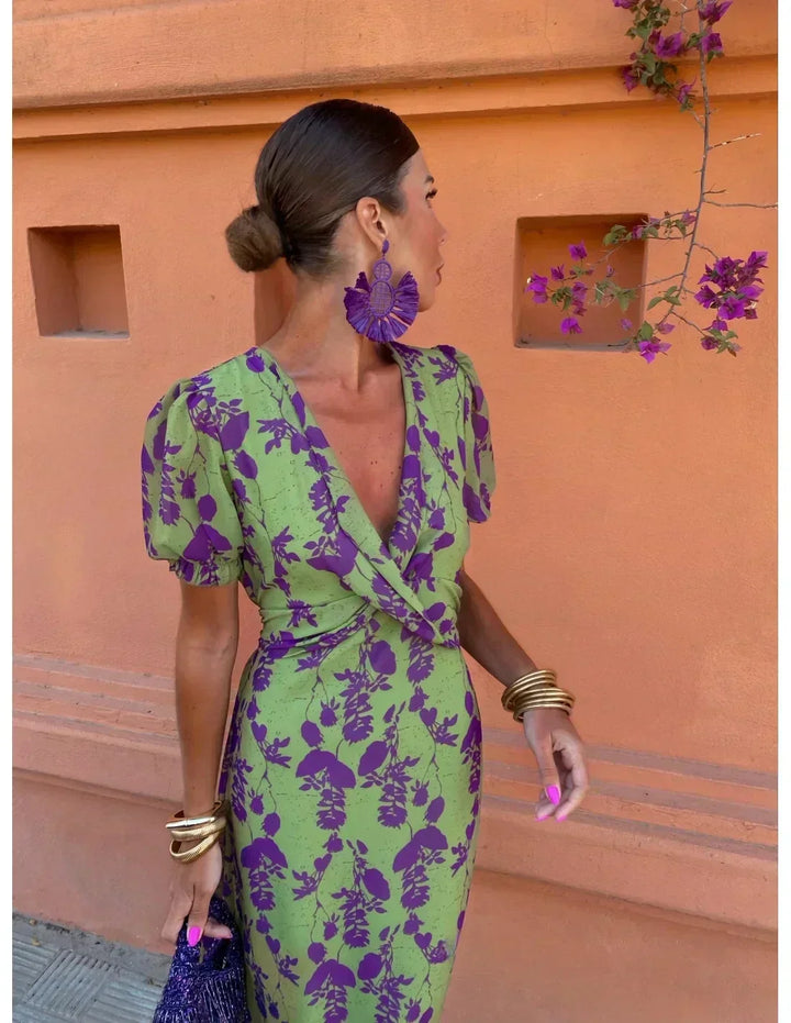 Kiera - Sophisticated Floral Summer Dress