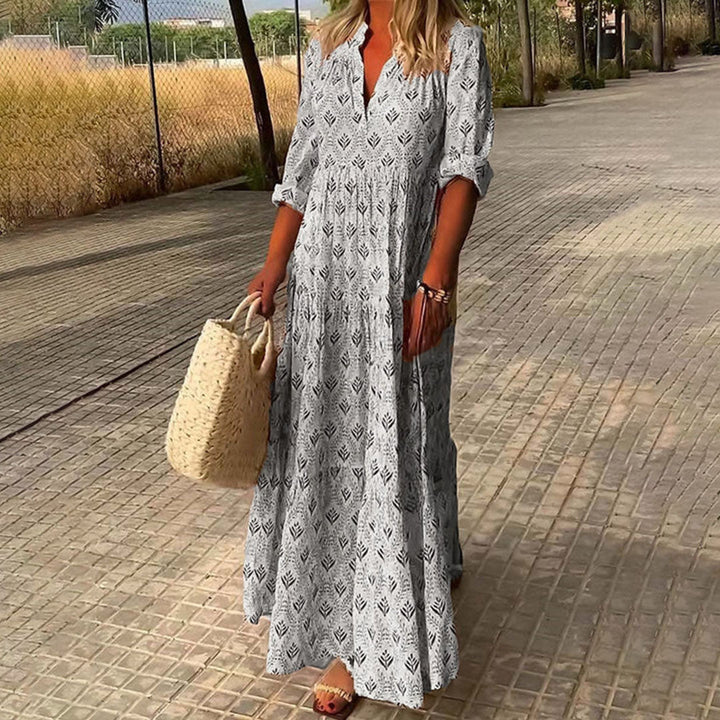 Vicky - Women’s Boho Print Maxi Dress