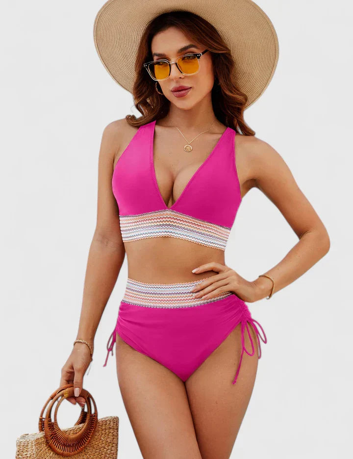 Penelope - Women’s High-Waisted Bikini Swimsuit