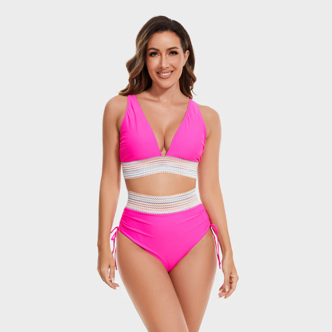 Penelope - Women’s High-Waisted Bikini Swimsuit