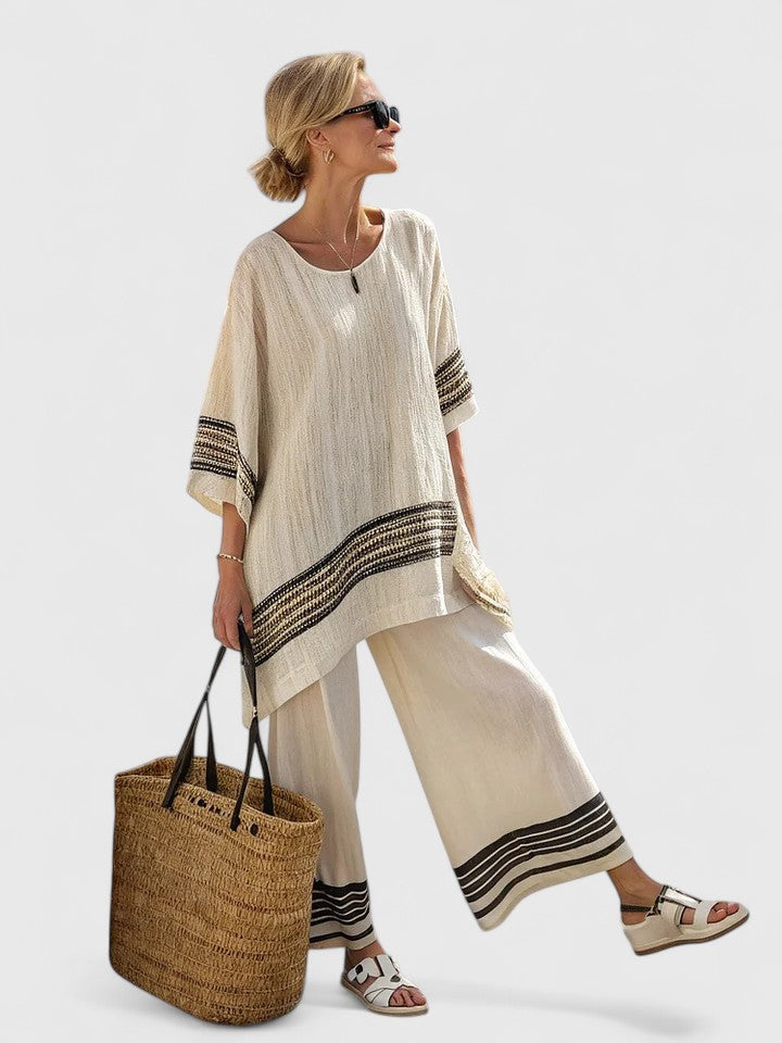 Rosavina - Comfortable Spring Two-Piece Set