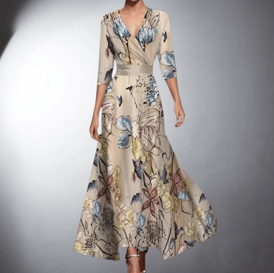 Martha - Elegant Floral Maxi Dress
