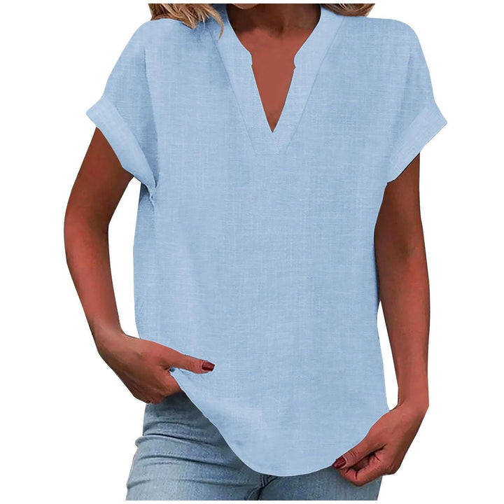 Lexi - Elegant Relaxed V-Neck Blouse