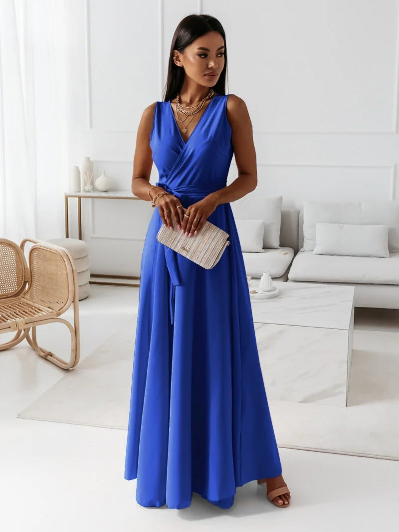 Hailey - Elegant Women Wedding Guest Wrap Maxi Dress