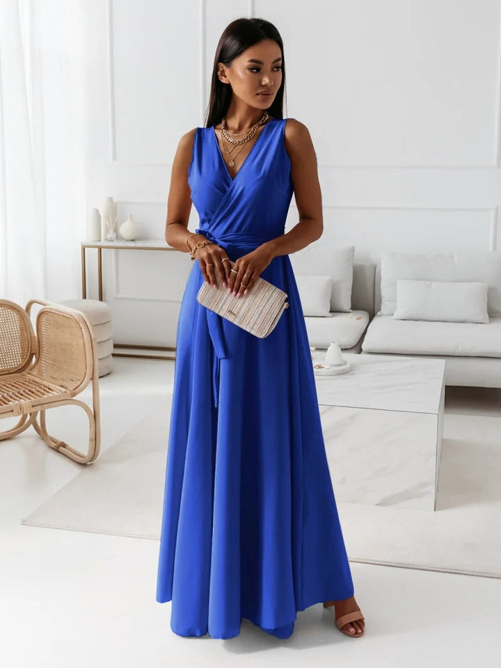 Hailey - Elegant Women Wedding Guest Wrap Maxi Dress