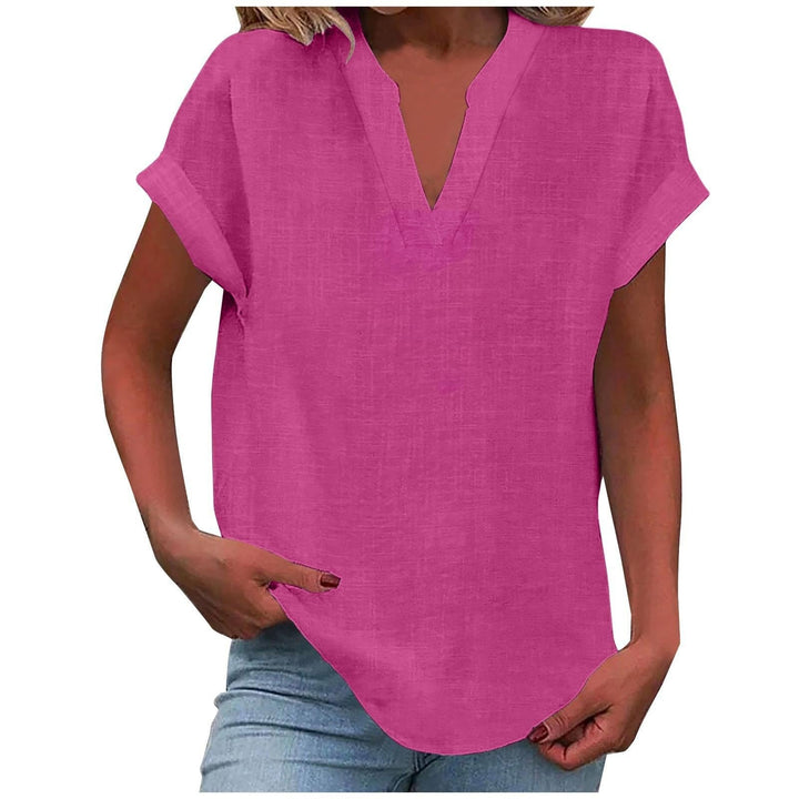 Lexi - Elegant Relaxed V-Neck Blouse