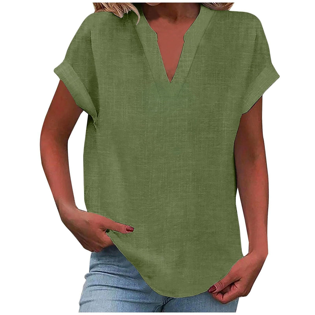 Lexi - Elegant Relaxed V-Neck Blouse
