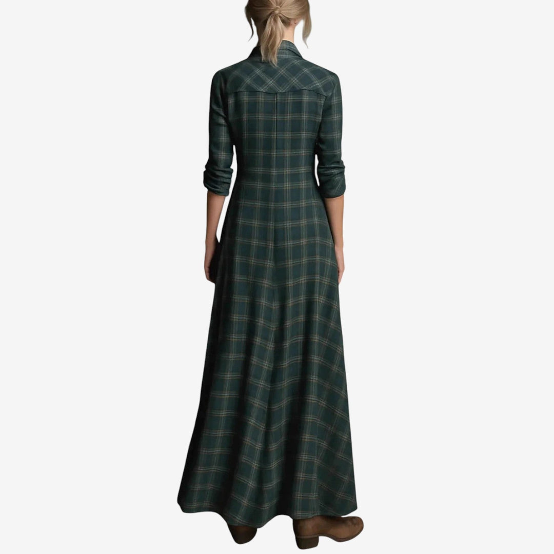 Marcelline - Elegant V Neck Maxi Dress