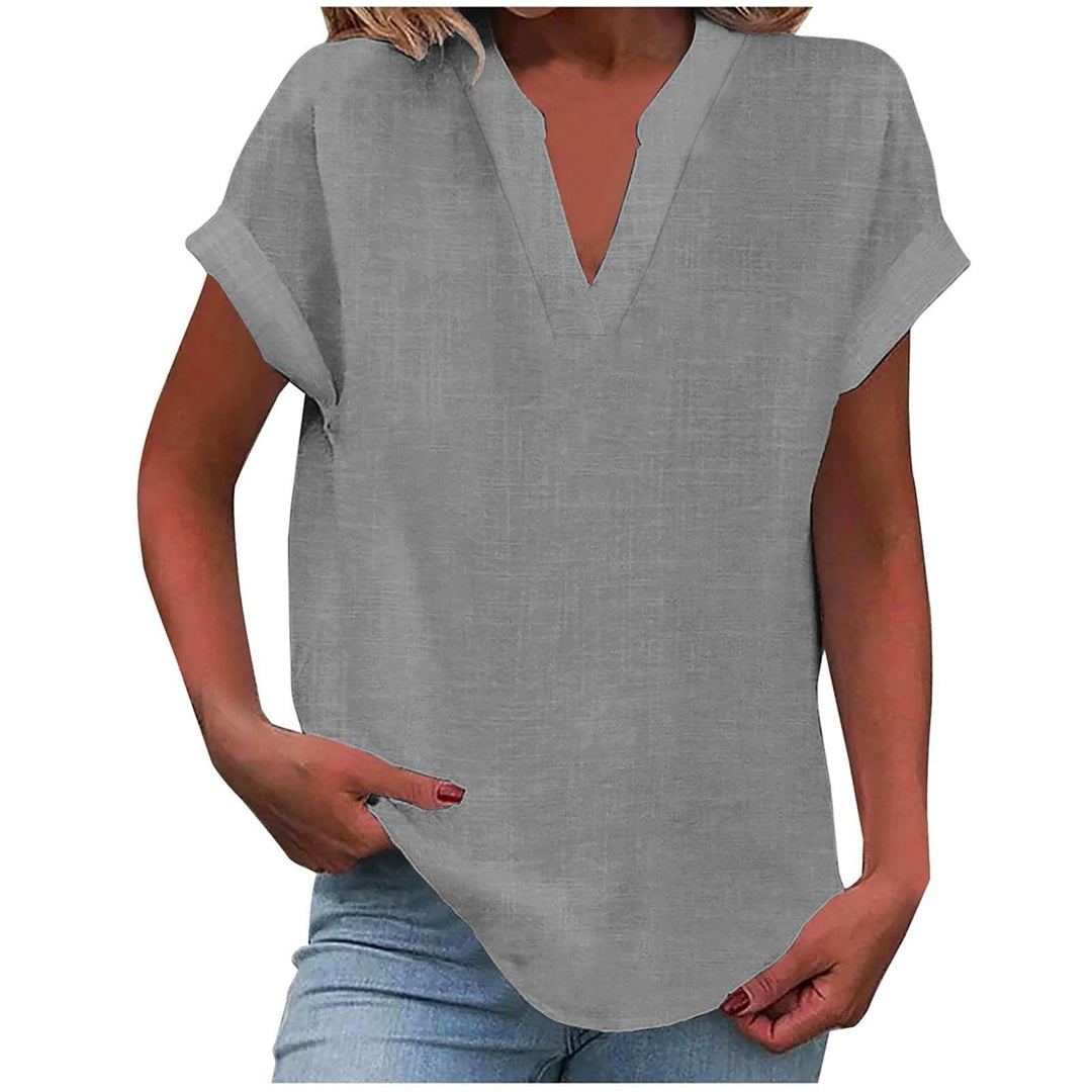 Lexi - Elegant Relaxed V-Neck Blouse