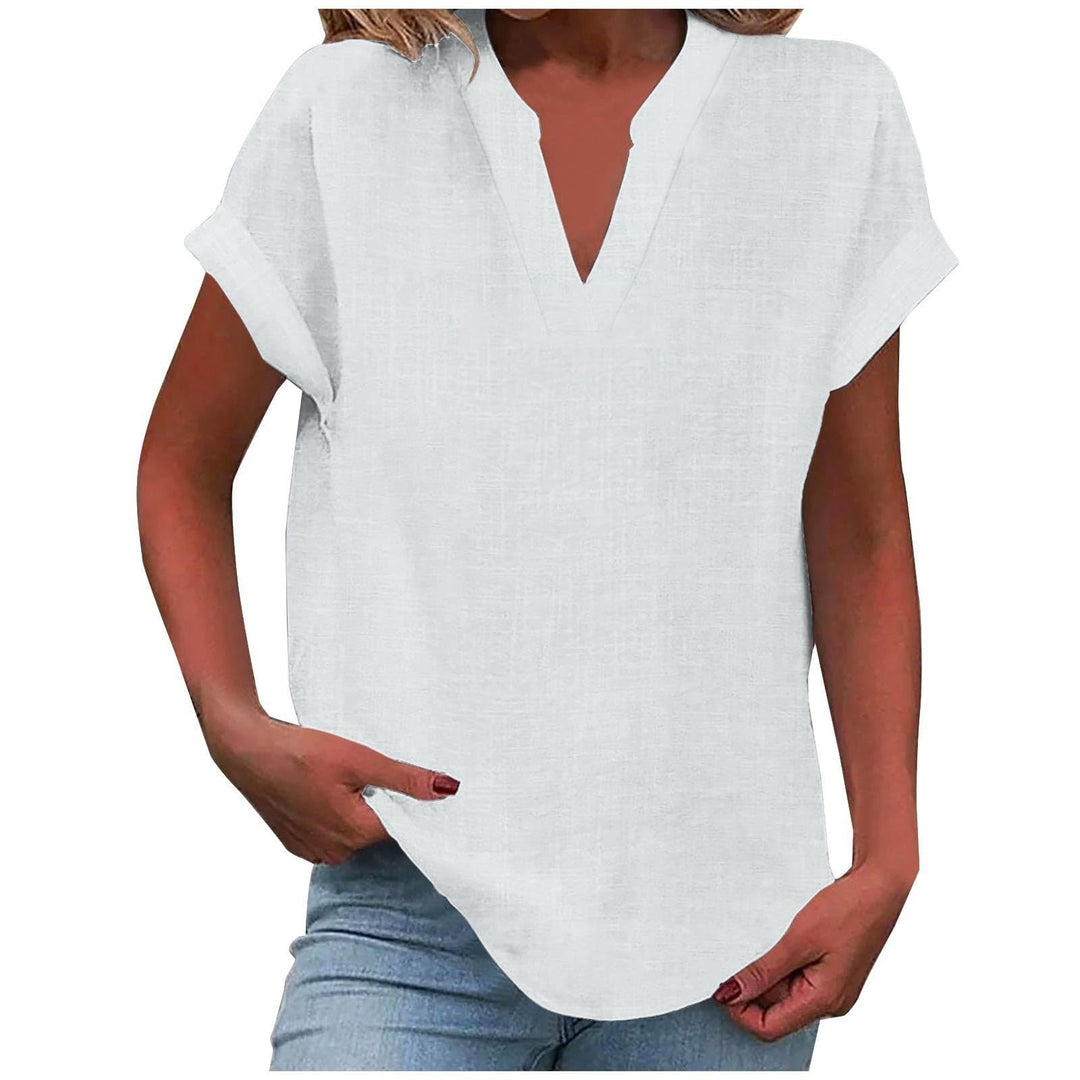 Lexi - Elegant Relaxed V-Neck Blouse