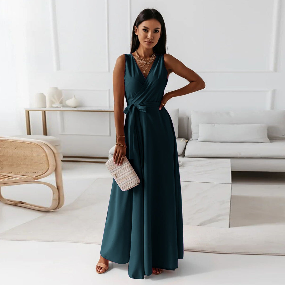 Hailey - Elegant Women Wedding Guest Wrap Maxi Dress