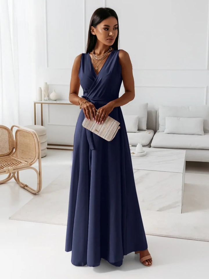 Hailey - Elegant Women Wedding Guest Wrap Maxi Dress