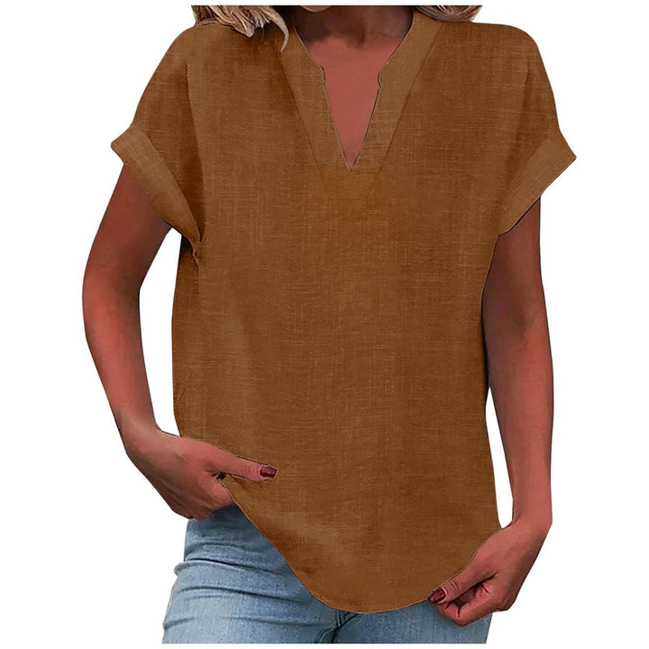 Lexi - Elegant Relaxed V-Neck Blouse