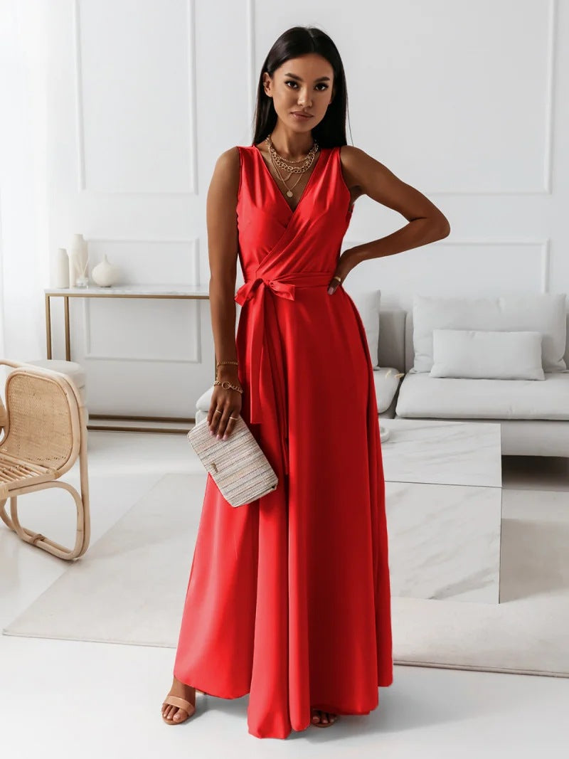 Hailey - Elegant Women Wedding Guest Wrap Maxi Dress