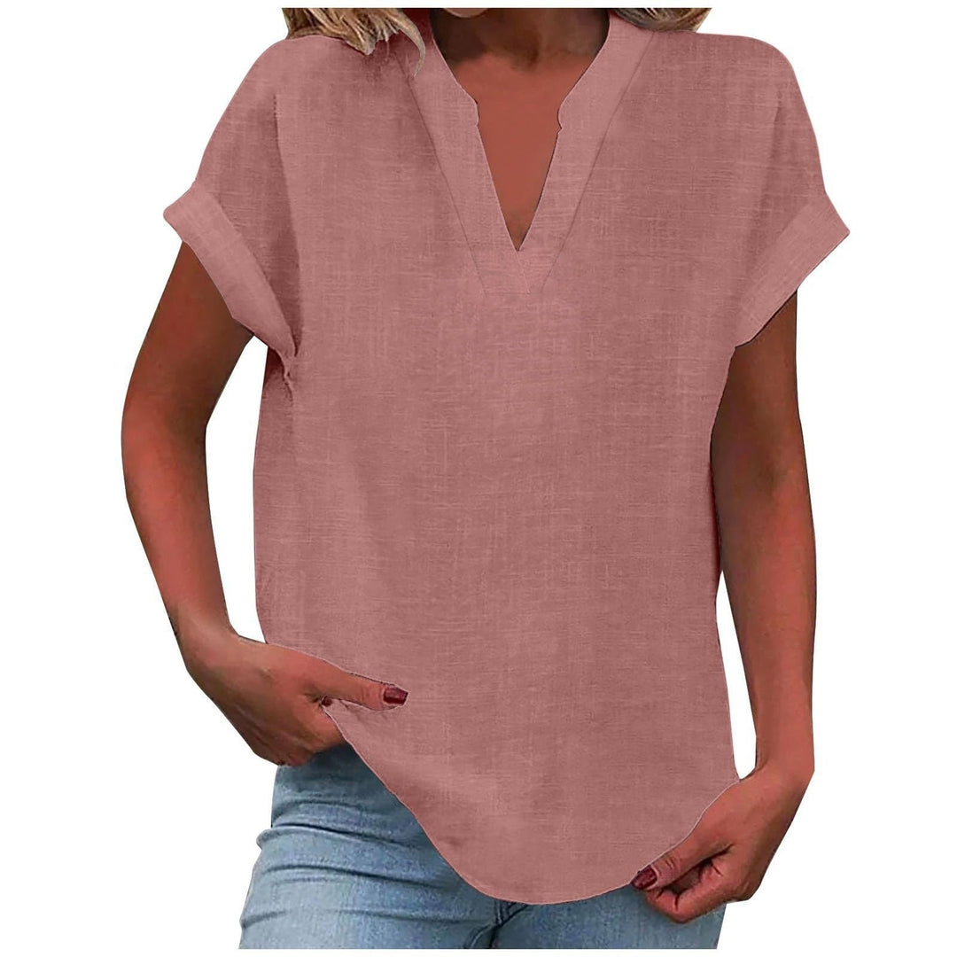 Lexi - Elegant Relaxed V-Neck Blouse