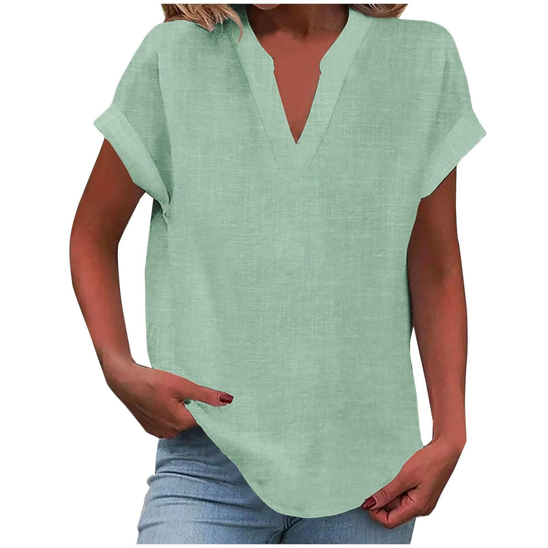 Lexi - Elegant Relaxed V-Neck Blouse