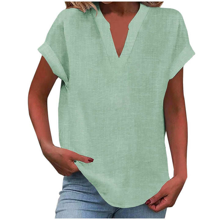 Lexi - Elegant Relaxed V-Neck Blouse