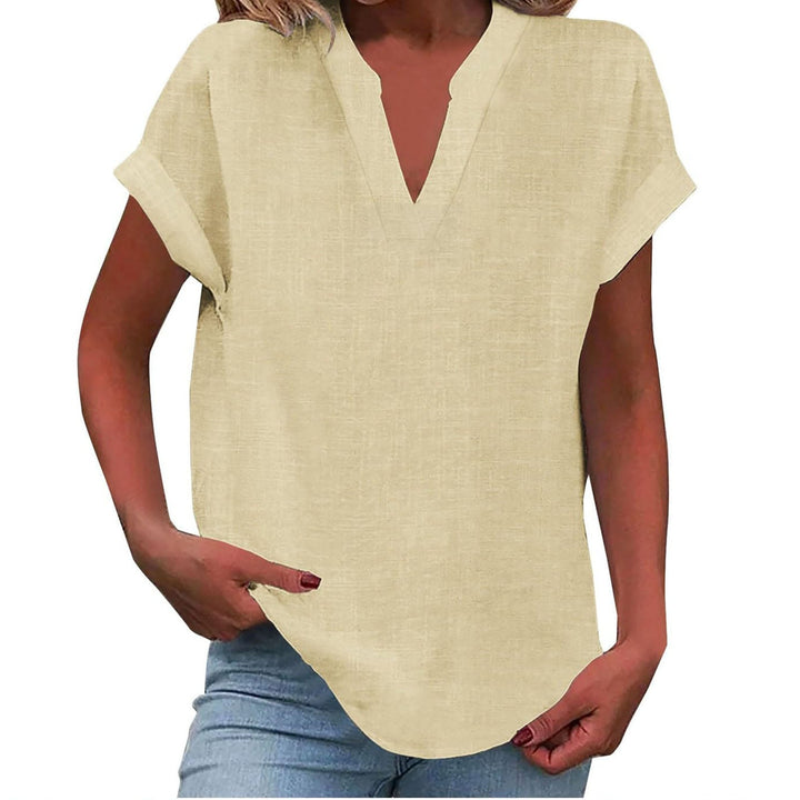 Lexi - Elegant Relaxed V-Neck Blouse