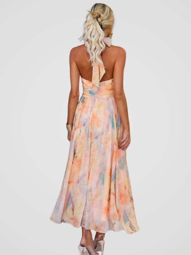Elviana - Romantic Sleeveless Midi Dress