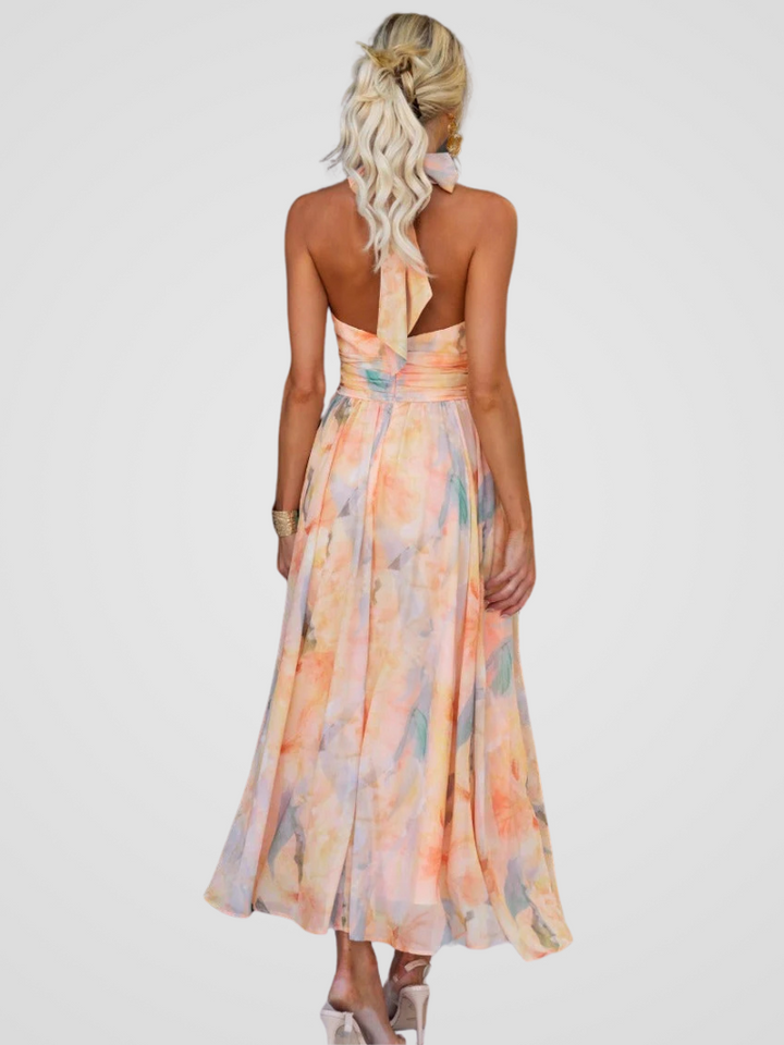 Elviana - Romantic Sleeveless Midi Dress