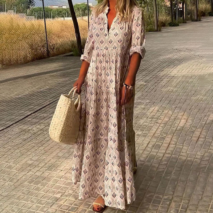 Vicky - Women’s Boho Print Maxi Dress