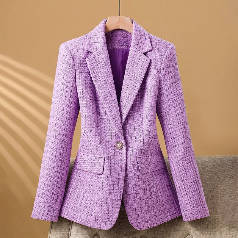 Olivia - Women Boucle Tweed Blazer