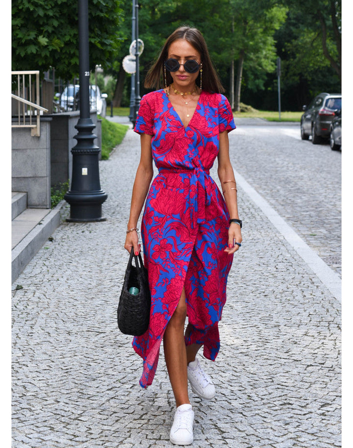 Lauri - Effortless Floral Spring Midi Dress