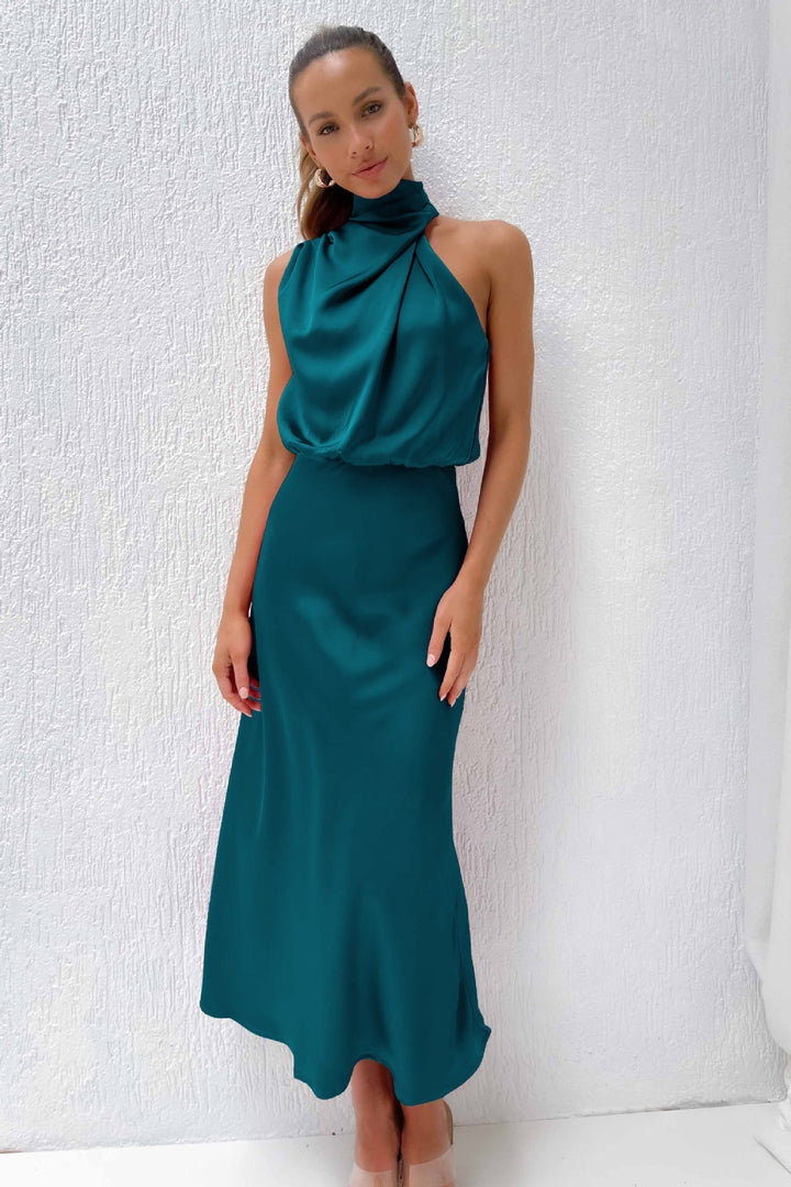 Faith - Women’s Chic Halter Evening Dress