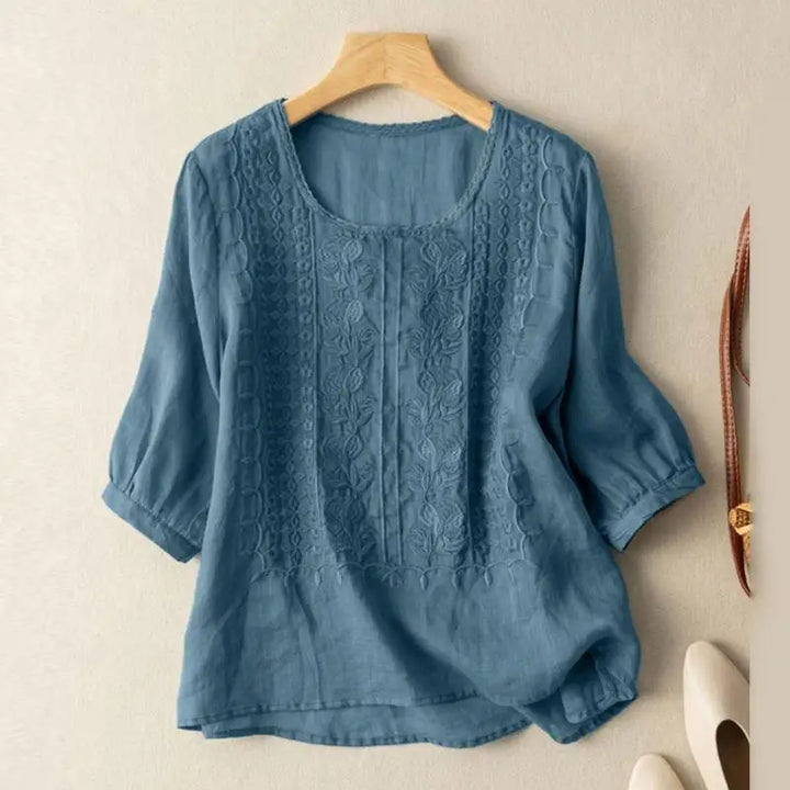 Sonia - Light Floral Relaxed Blouse