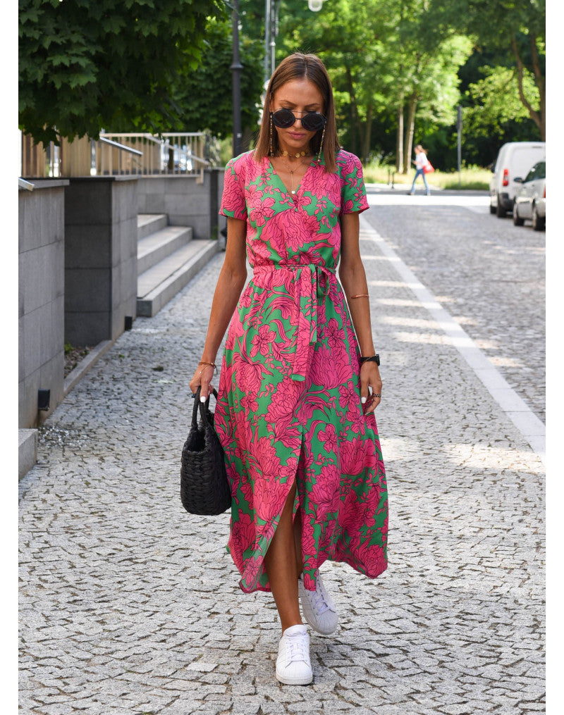 Lauri - Effortless Floral Spring Midi Dress