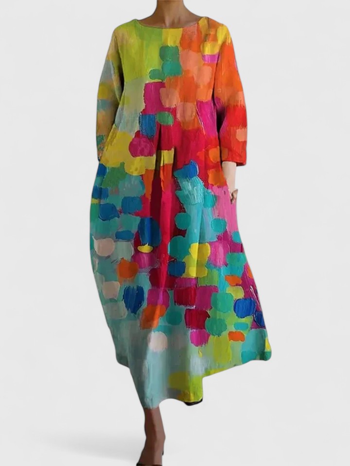 Margaritte - Stylish Colorful Midi Dress