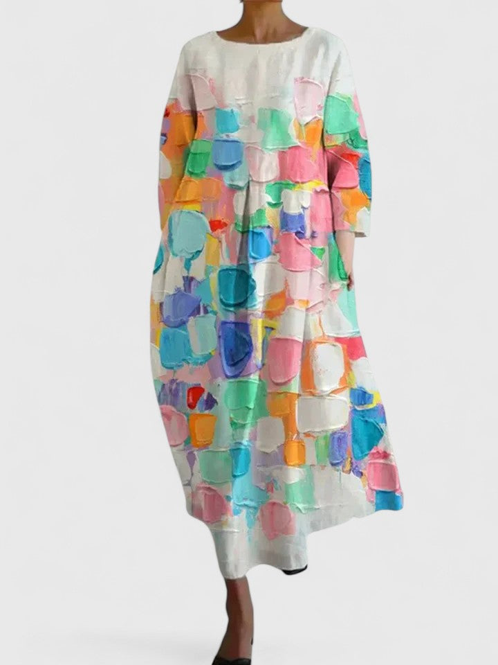 Margaritte - Stylish Colorful Midi Dress