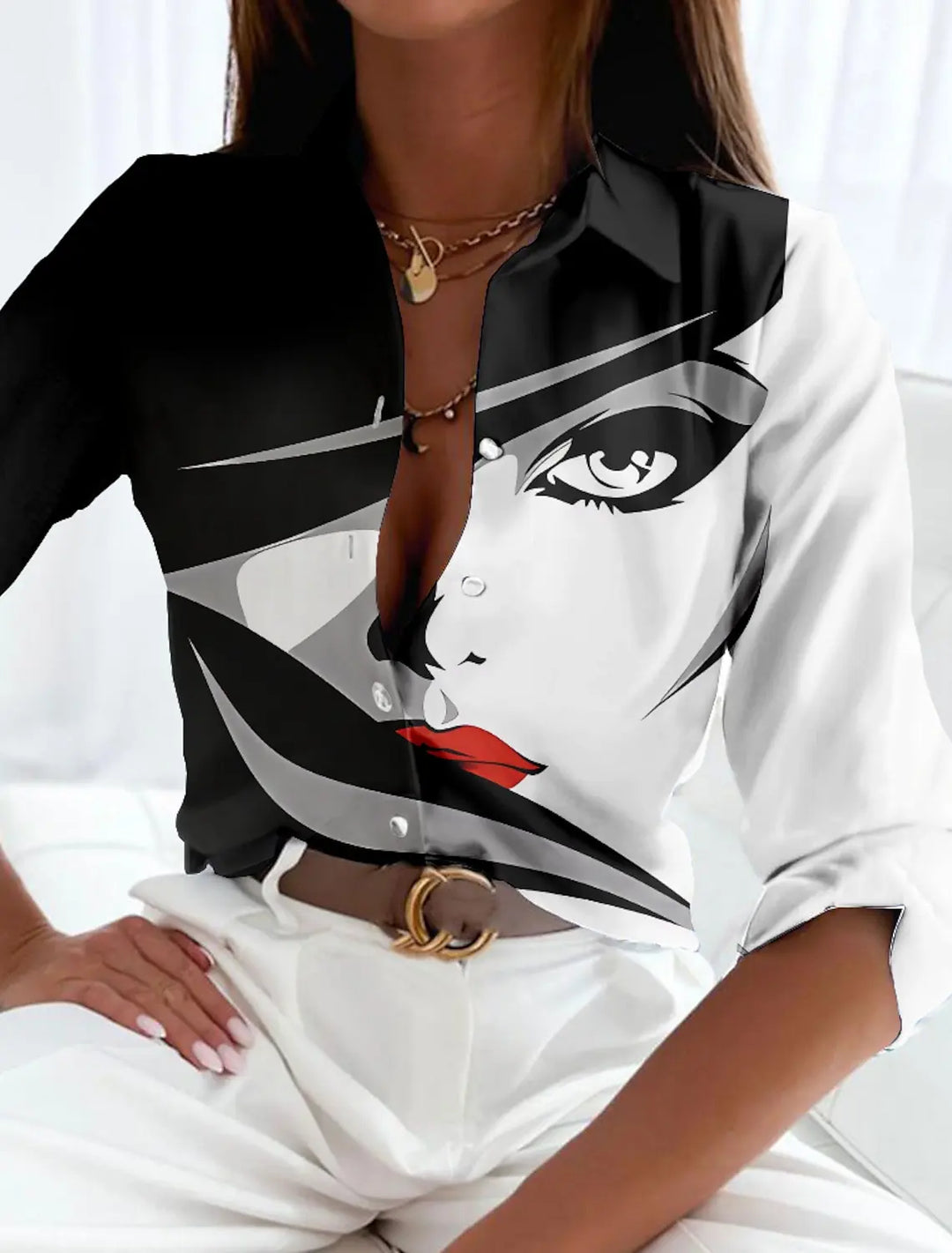 Viola - Women Contemporary Printed Blouse