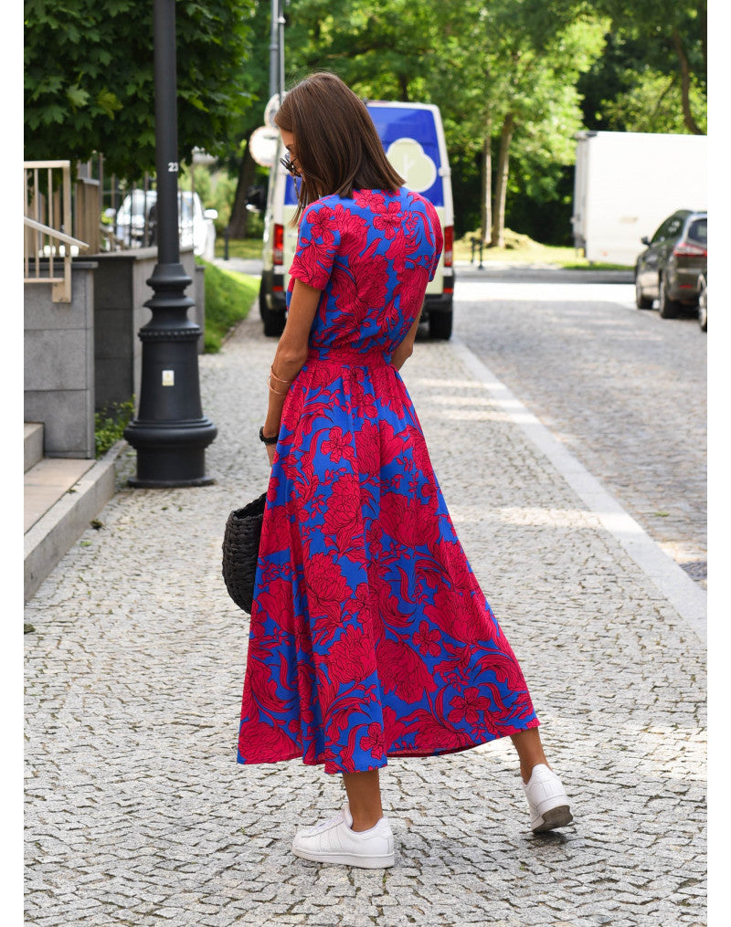 Lauri - Effortless Floral Spring Midi Dress