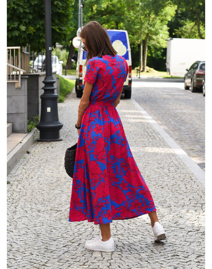 Lauri - Effortless Floral Spring Midi Dress