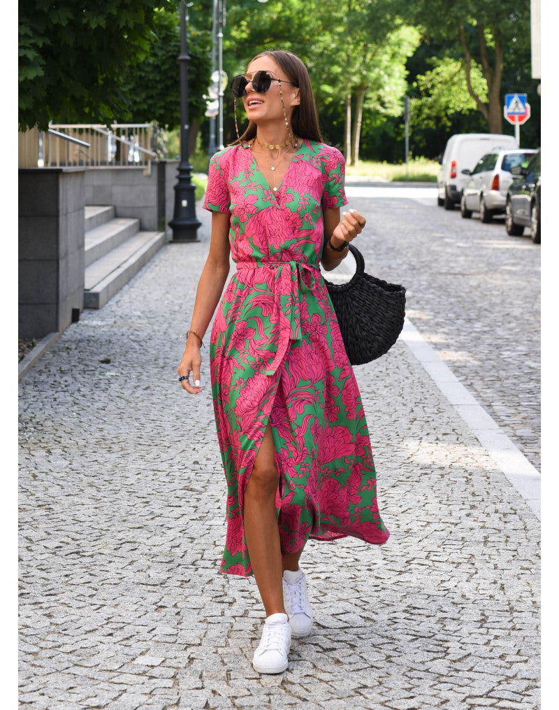 Lauri - Effortless Floral Spring Midi Dress