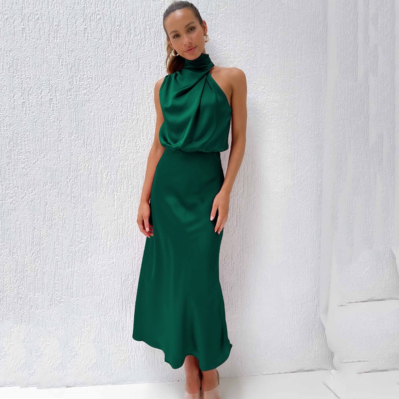 Faith - Women’s Chic Halter Evening Dress