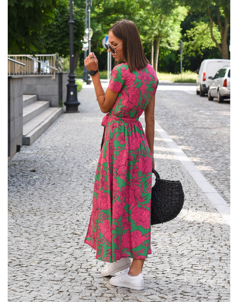Lauri - Effortless Floral Spring Midi Dress