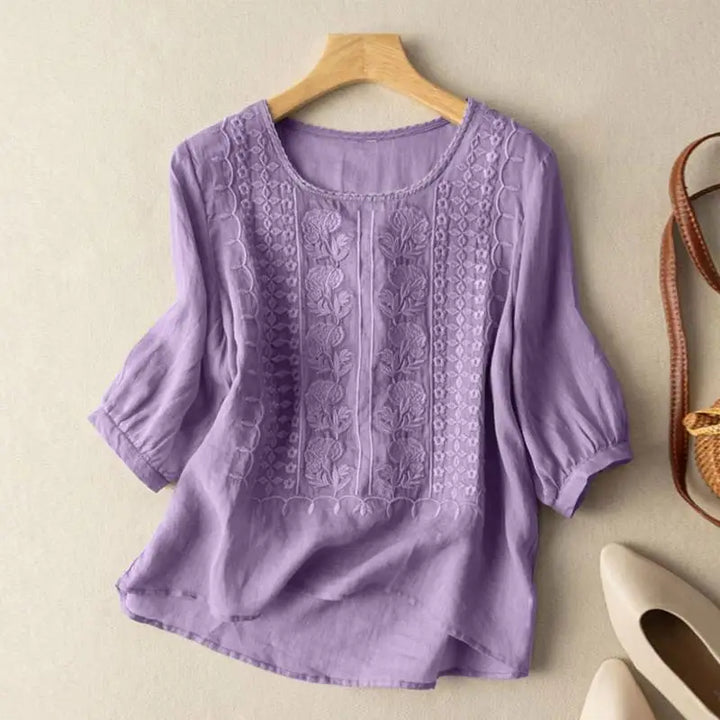 Sonia - Light Floral Relaxed Blouse