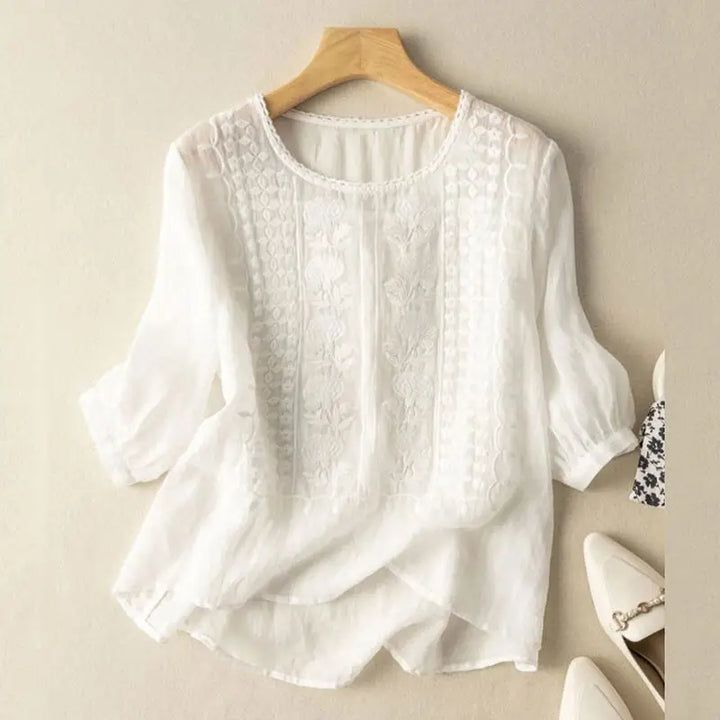 Sonia - Light Floral Relaxed Blouse